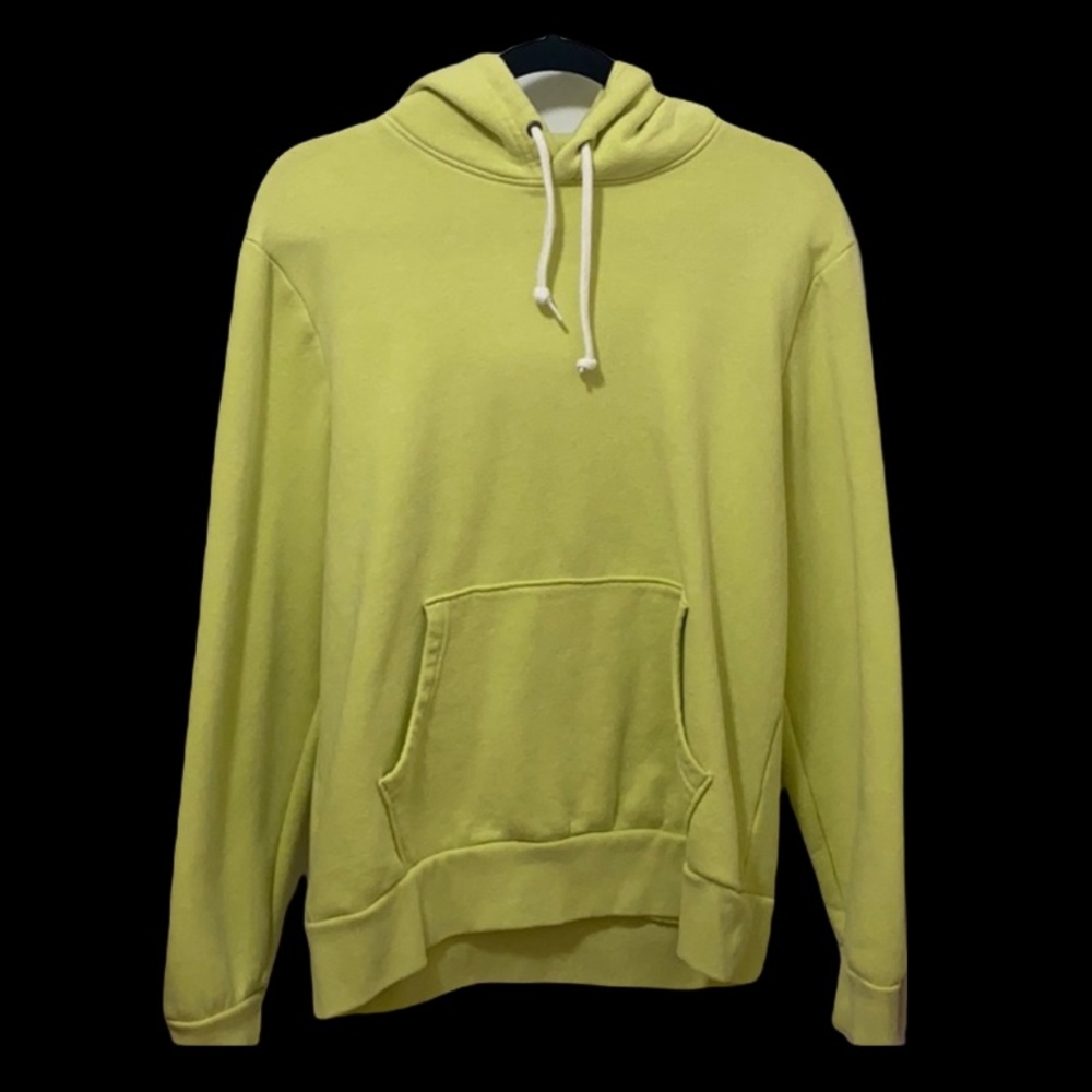 Neon Green Pullover hoodie.